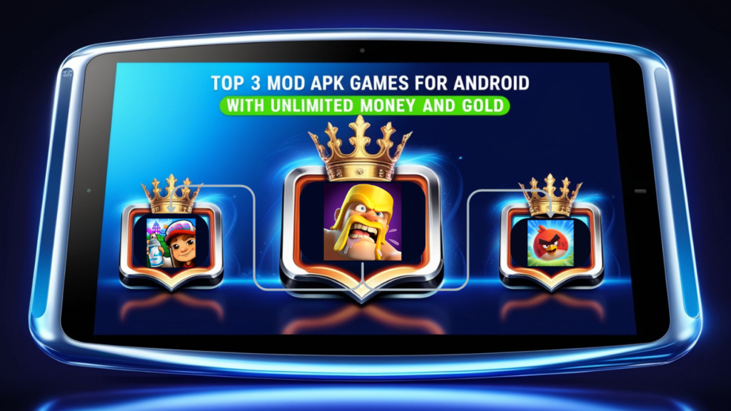 Top 3 Mod Apk Games For Android With Unlimited Money And Gold